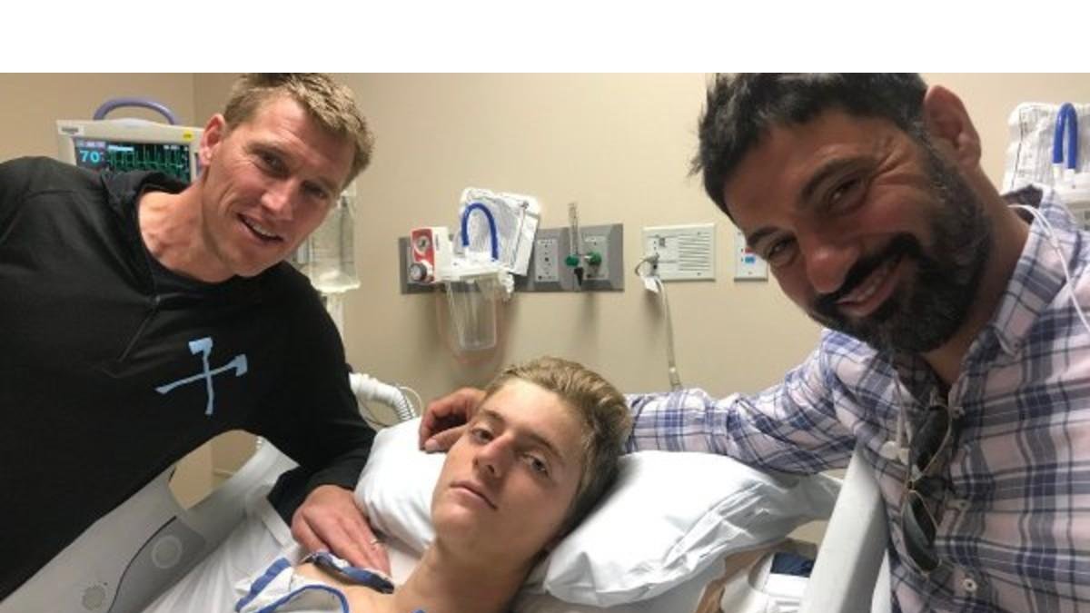 Adrien Costa, en el hospital-HAGENS BERMAN TEAM