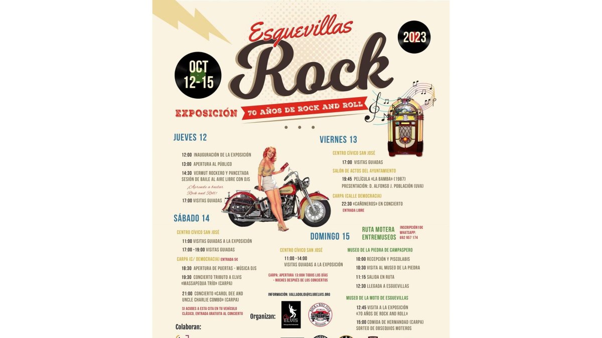 Programa Esguevillas Rock 2023. -E.M
