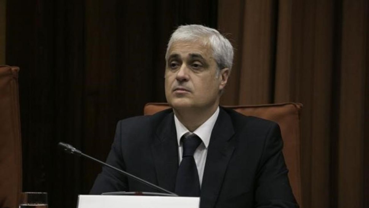 Germà Gordó, durante su reciente comparecencia ante la comisión de Afers Institucionals del Parlament.-JOAN CORTADELLAS