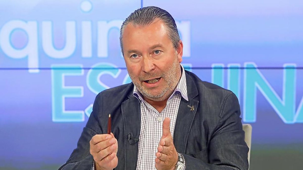 Donaciano Dujo durante 'La Quinta Esquina', programa emitido en La 8 de Valladolid-J.M. Lostau