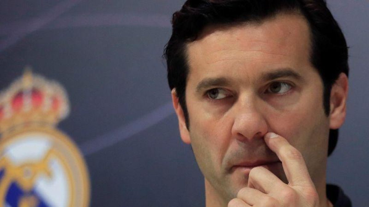 Santiago Solari en rueda de prensa.-EFE