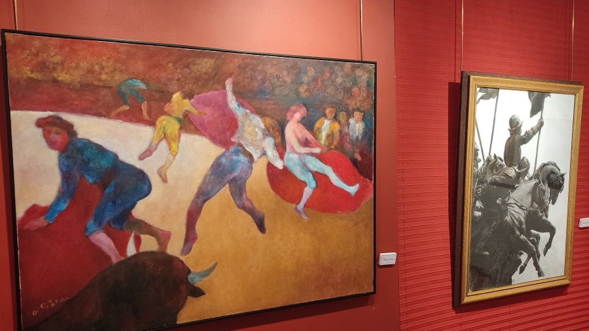 Obras de García Ochoa y Bellido en la sala. | E. M.