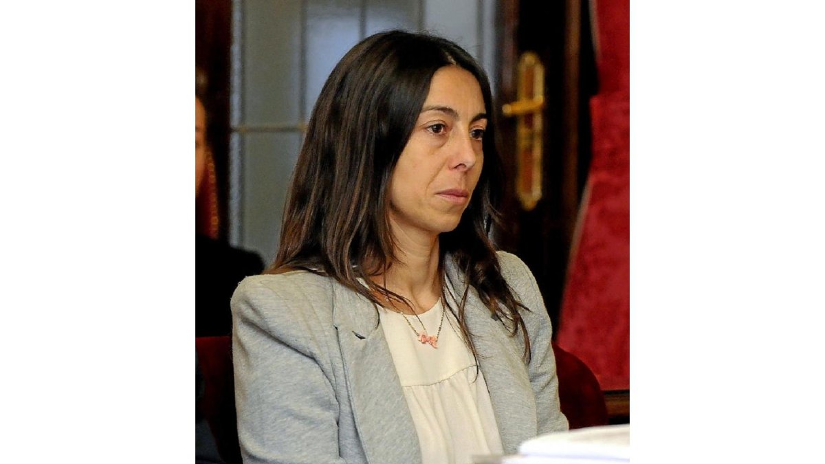Raquel Gago durante el juicio por el asesinato a Isabel Carrasco.-EL MUNDO