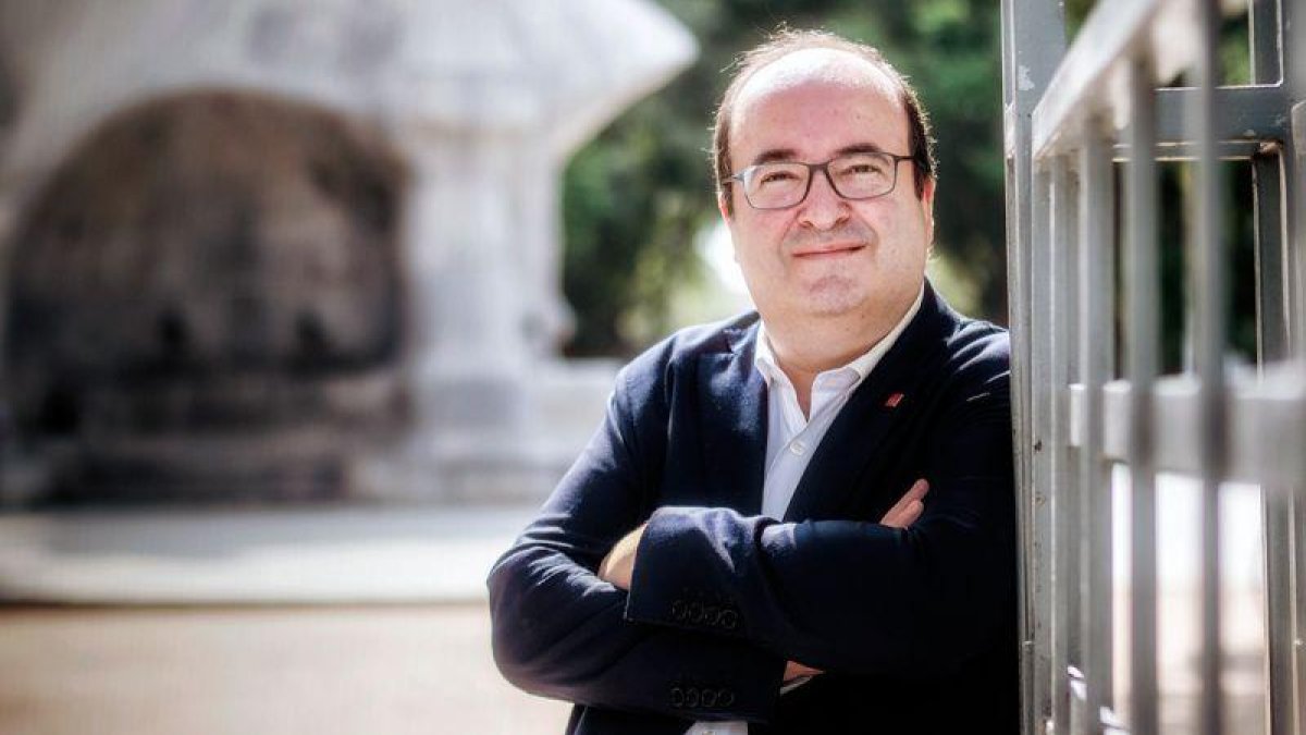 El primer secretario del PSC repasa la actualidad política con EL PERIÓDICO.-RICARD FADRIQUE