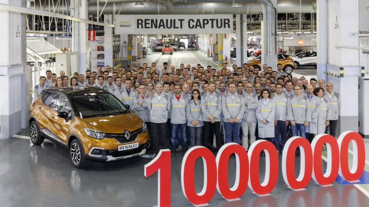 La factoría de Renault celebra la producción de su Captur un millón.-EL MUNDO