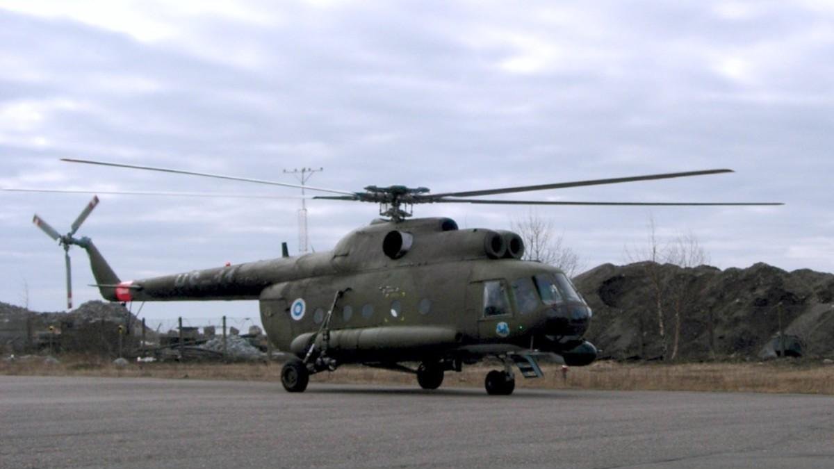 Un helicóptero Mil Mi-8 como el accidentado en Rusia.-WIKIPEDIA