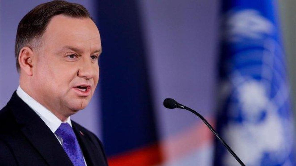 El presidente polaco Andrzej Duda, el pasado día 12.-