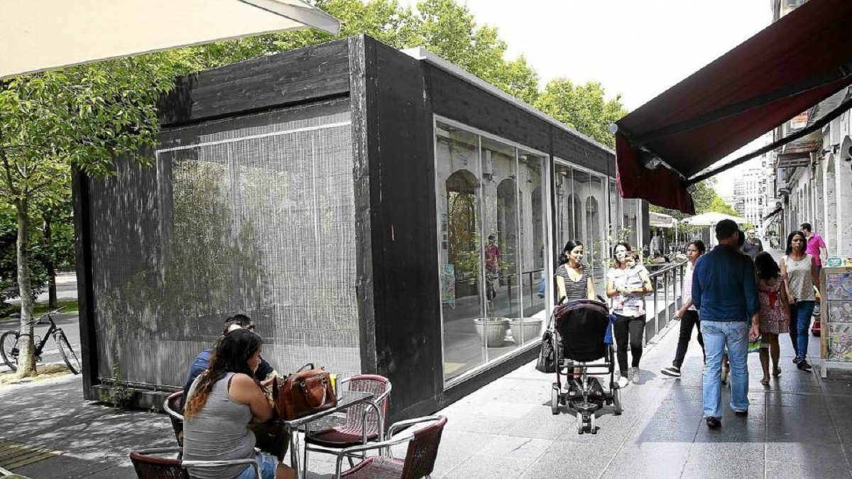 Una de las ecoterrazas de Recoletos que reabrirá de nuevo al público-El Mundo