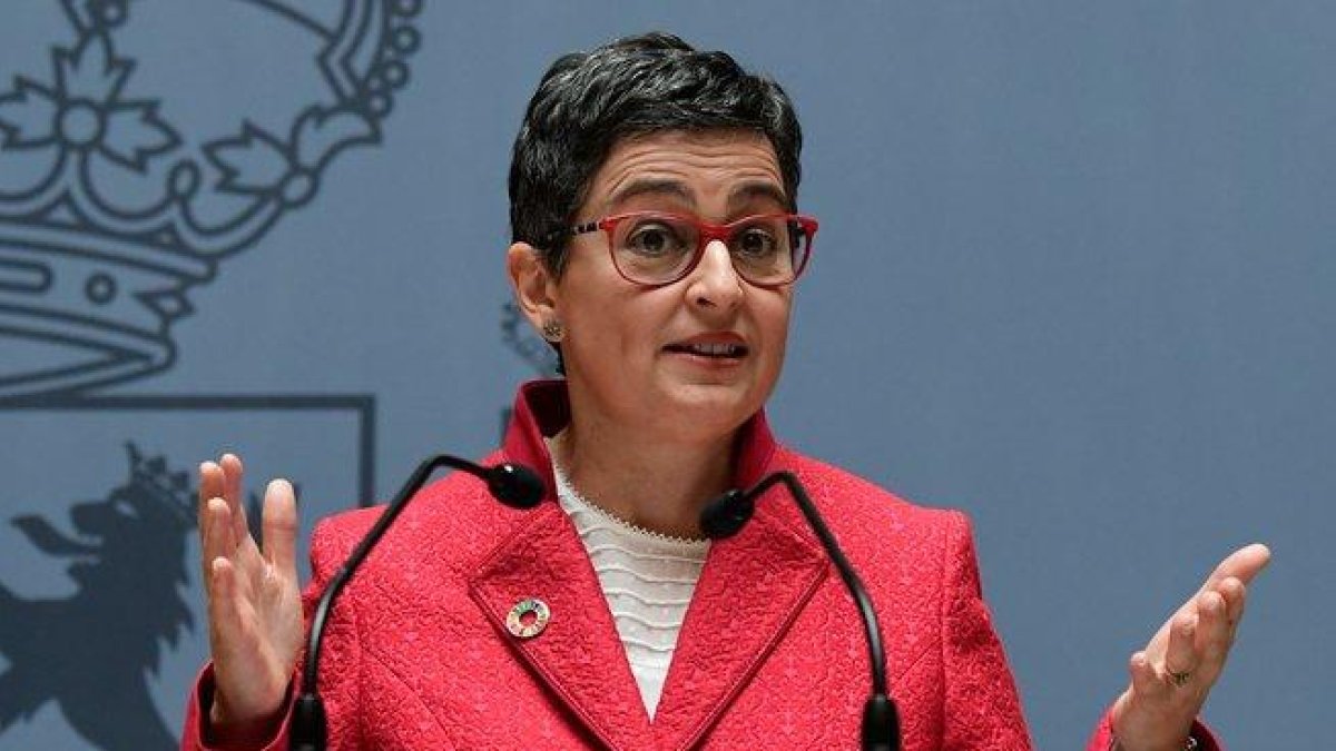 Arancha González, ministra de Asuntos Exteriores durante su toma de posesión.-JAVIER SORIANO (AFP)