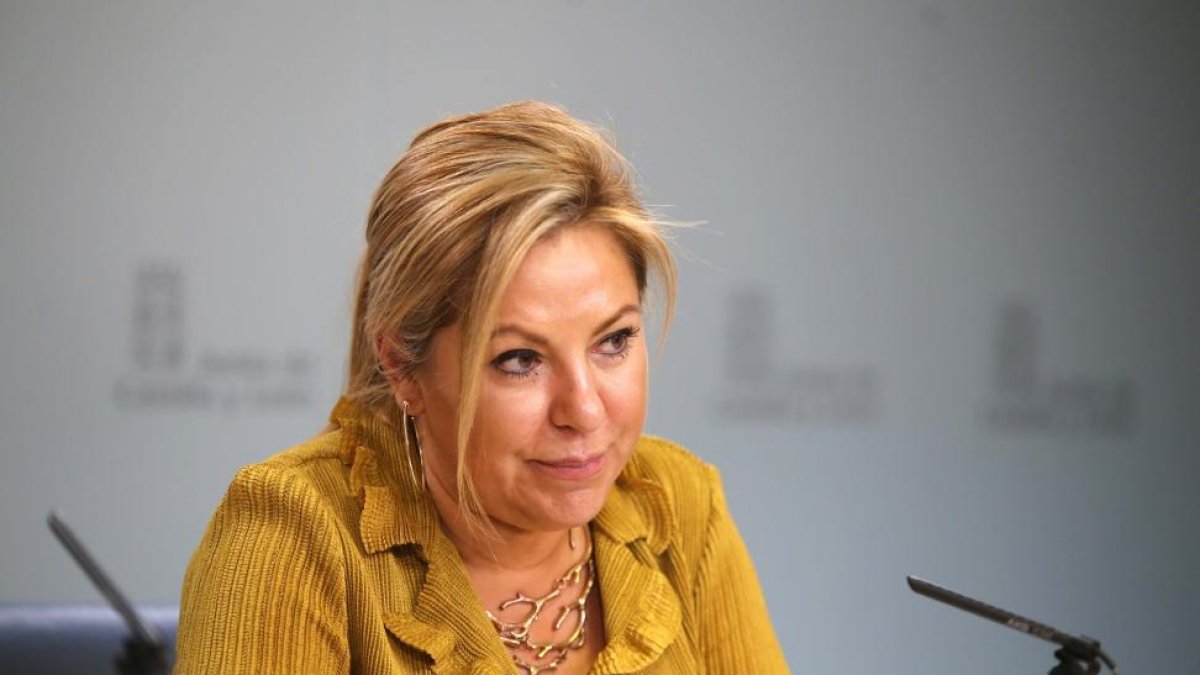 La vicepresidenta y portavoz de la Junta, Rosa Valdeón, informa del contenido del Consejo de Gobierno.-ICAL