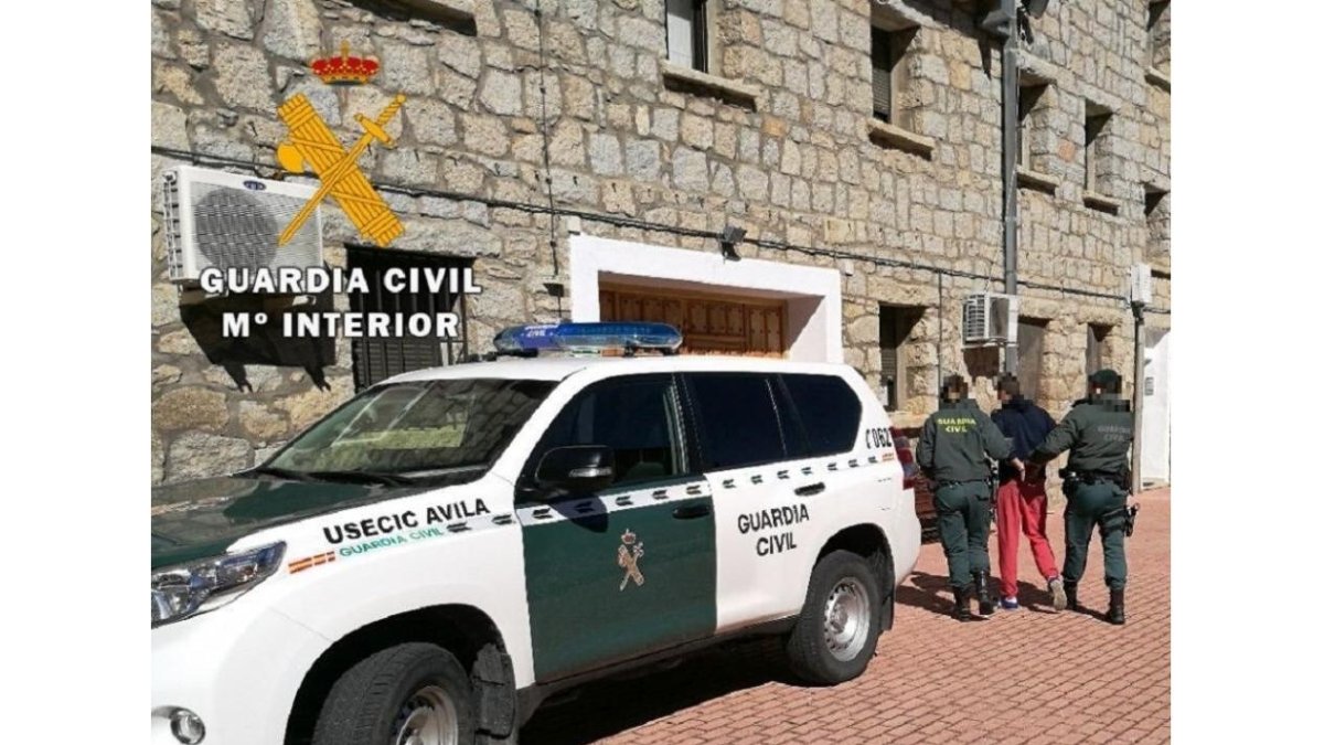 El prófugo en el momento de la detención-EUROPA PRESS