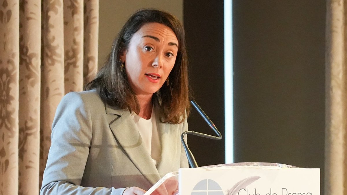 María González Corral durante su intervención. / LOSTAU