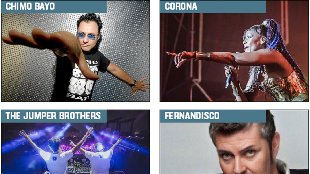 Cuatro artistas que formarán parte del multiconcierto ‘Love the 90’s’-E.M.