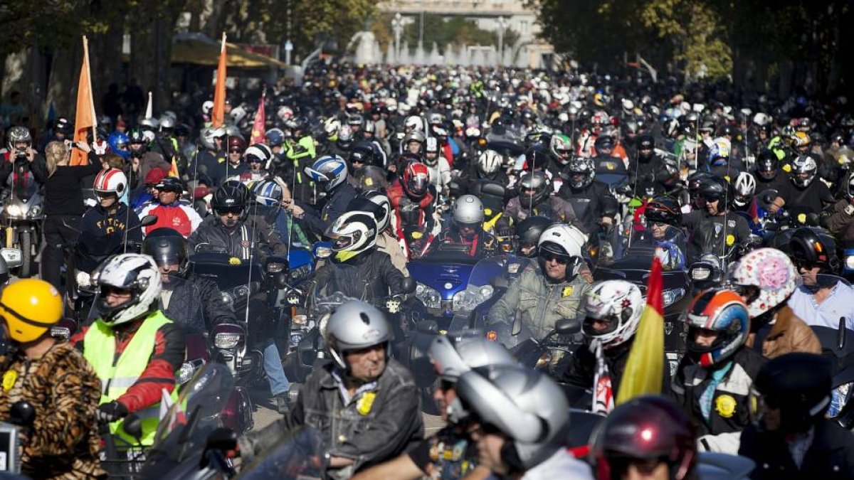 Asistentes a la concentración celebrada el pasado sábado en Valladolid-J.M.Lostau