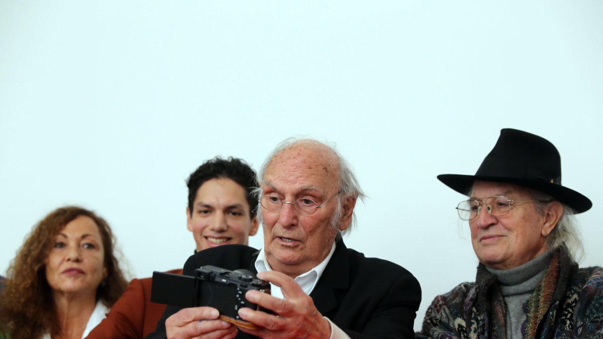 El cineasta Carlos Saura junto al director de fotografía Vittorio Storaro. / E.M.