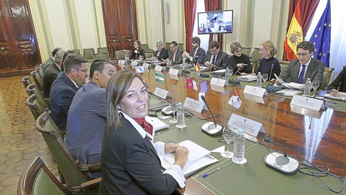 La consejera de Agricultura y Ganadería, Milagros Marcos, asiste a la Conferencia Sectorial de Agricultura.-ICAL