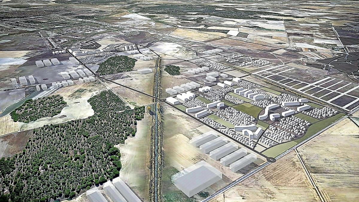 Imagen virtual del proyecto de la ciudad de la salud.-E. M.