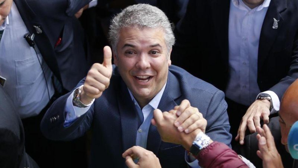 Iván Duque, presidente de Colombia.-AP / FERNANDO VERGARA