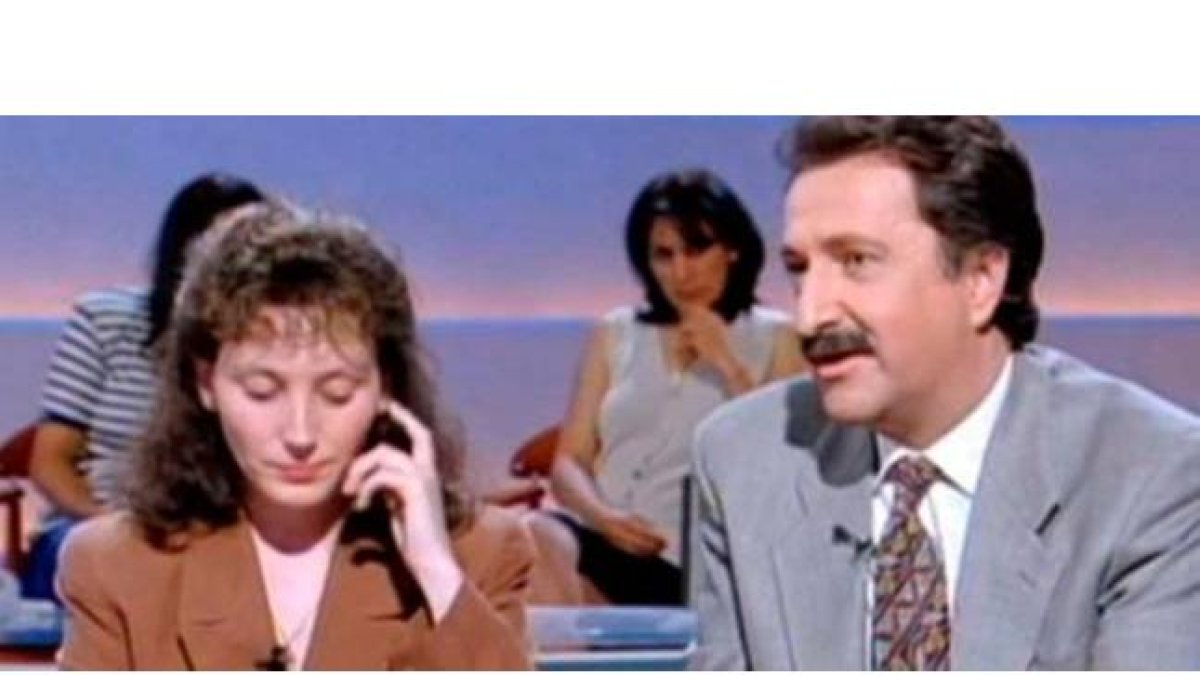 Yolanda Vega, con Paco Lobatón, en '¿Quién sabe dónde?'-Foto: RTVE