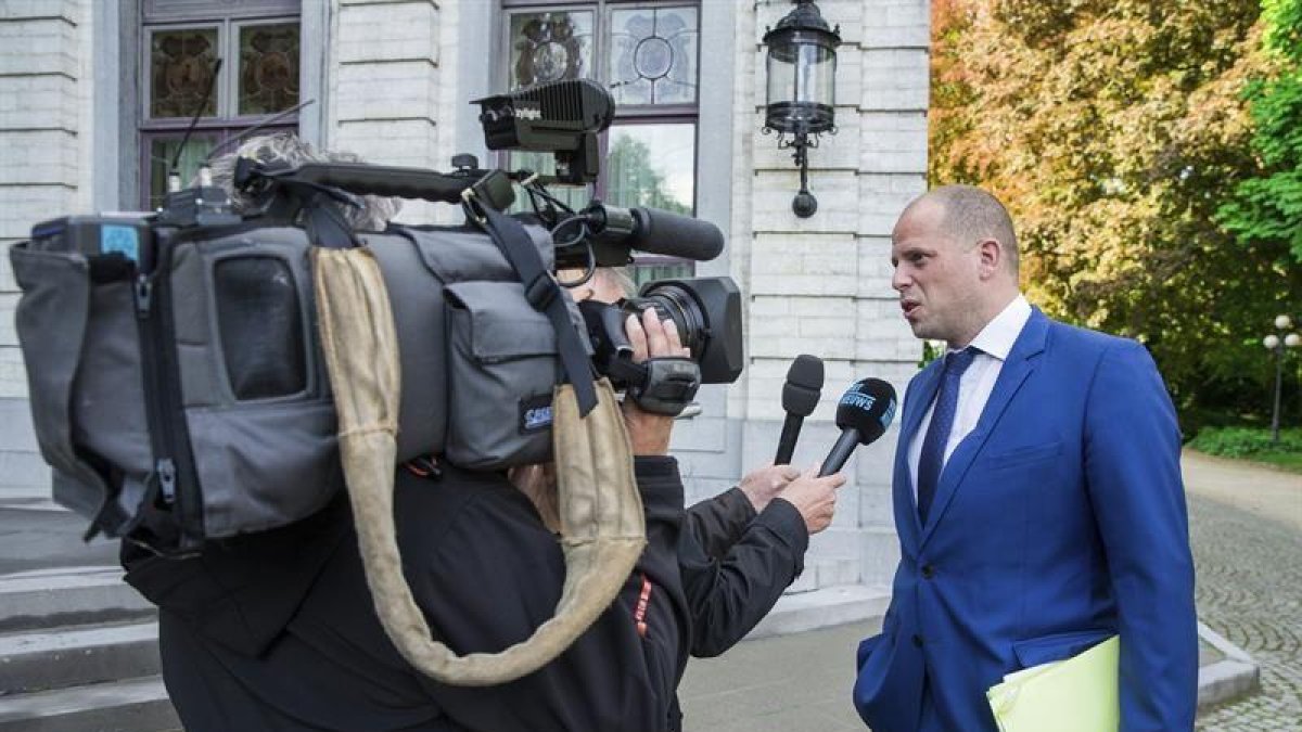 El secretario de Estado belga de Asilo e Inmigración, el nacionalista flamenco Theo Francken-EFE / ARCHIVO