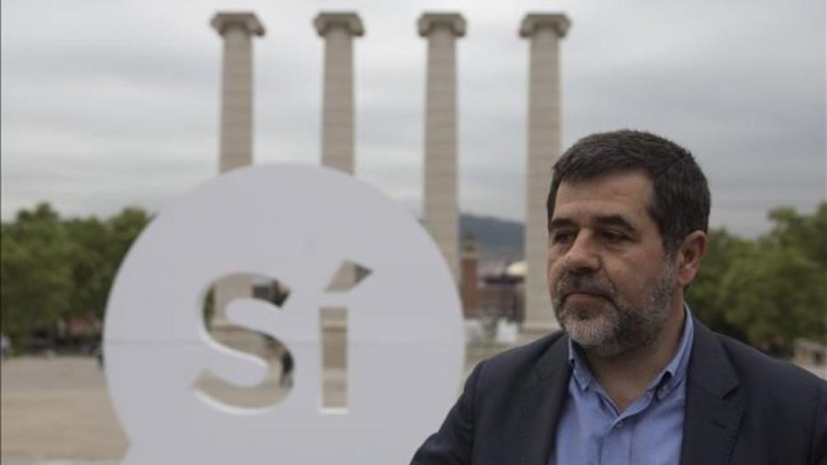 El presidente de la ANC, Jordi Sànchez, en una imagen del pasado abril.-ALBERT BERTRAN