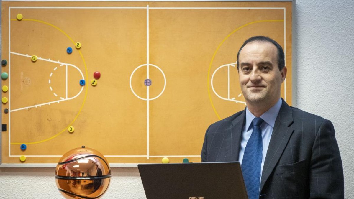 Pepe Catalina, ya ex director deportivo del Ciudad de Valladolid.