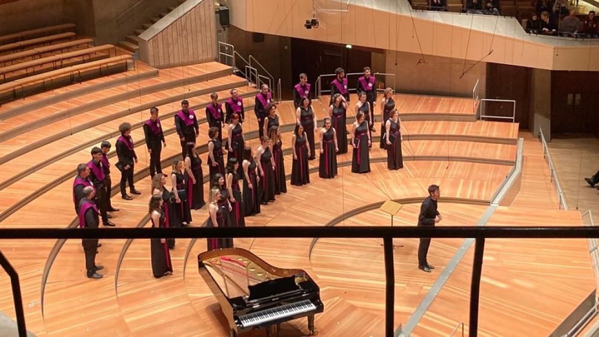 Una imagen del Coro durante una de sus actuaciones en Berlín. | UVA