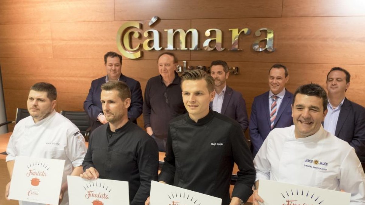 Los cuatro finalistas del I Concurso Internacional de Cocina con Ibérico-ICAL