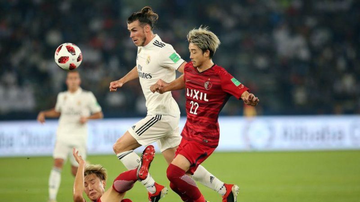 Bale, goleador del Madrid ante el Kashima.-EPA