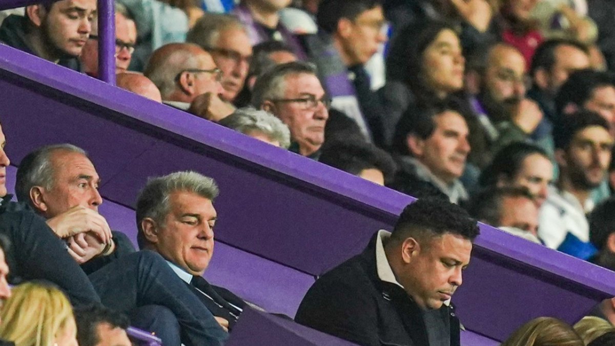 Ronaldo y Laporta.