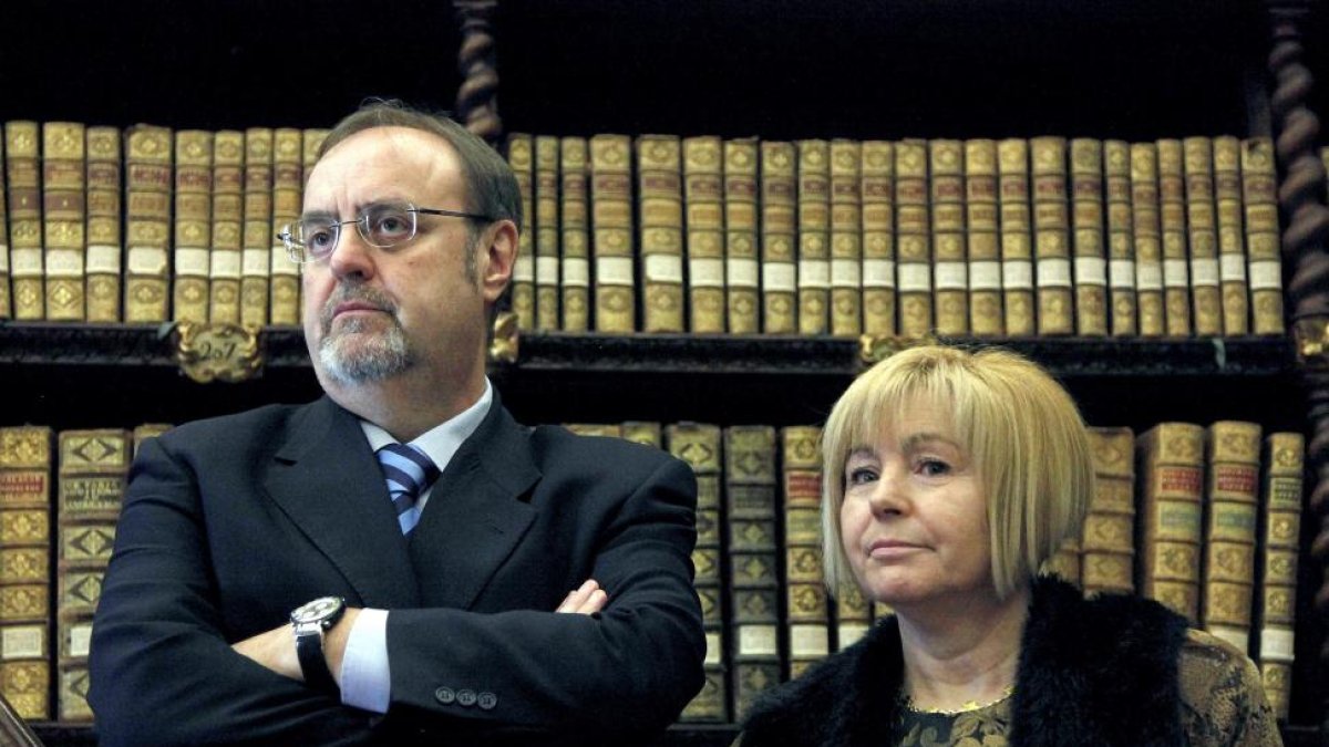 El consejero de Educación, Fernando Rey, asiste al acto de entrega del Sello de Excelencia a la Biblioteca de la Universidad de Valladolid-ICAL