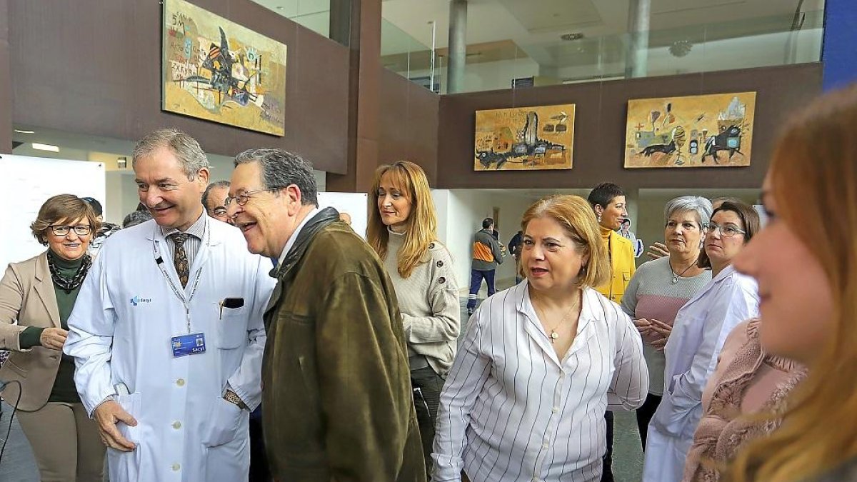 El gerente del Hospital Río Hortega y el presidente de la AECC.-ICAL