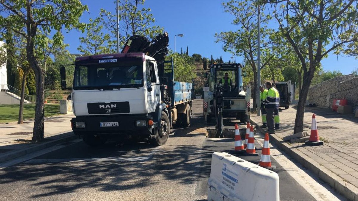 Estado de las obras en la calle Manuel Canesí Acevedo-E. M.
