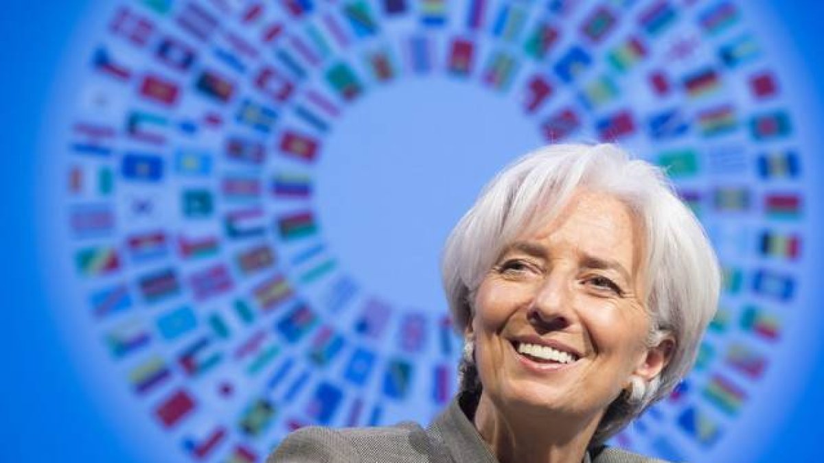 La actual directora gerente del FMI, Christine Lagarde, este jueves en Washington.-Foto:   EFE / STEVE JAFFE