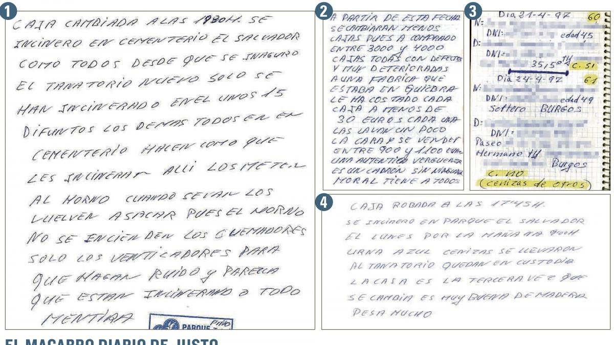 Algunos de los documentos del ex trabajador.-E. M.