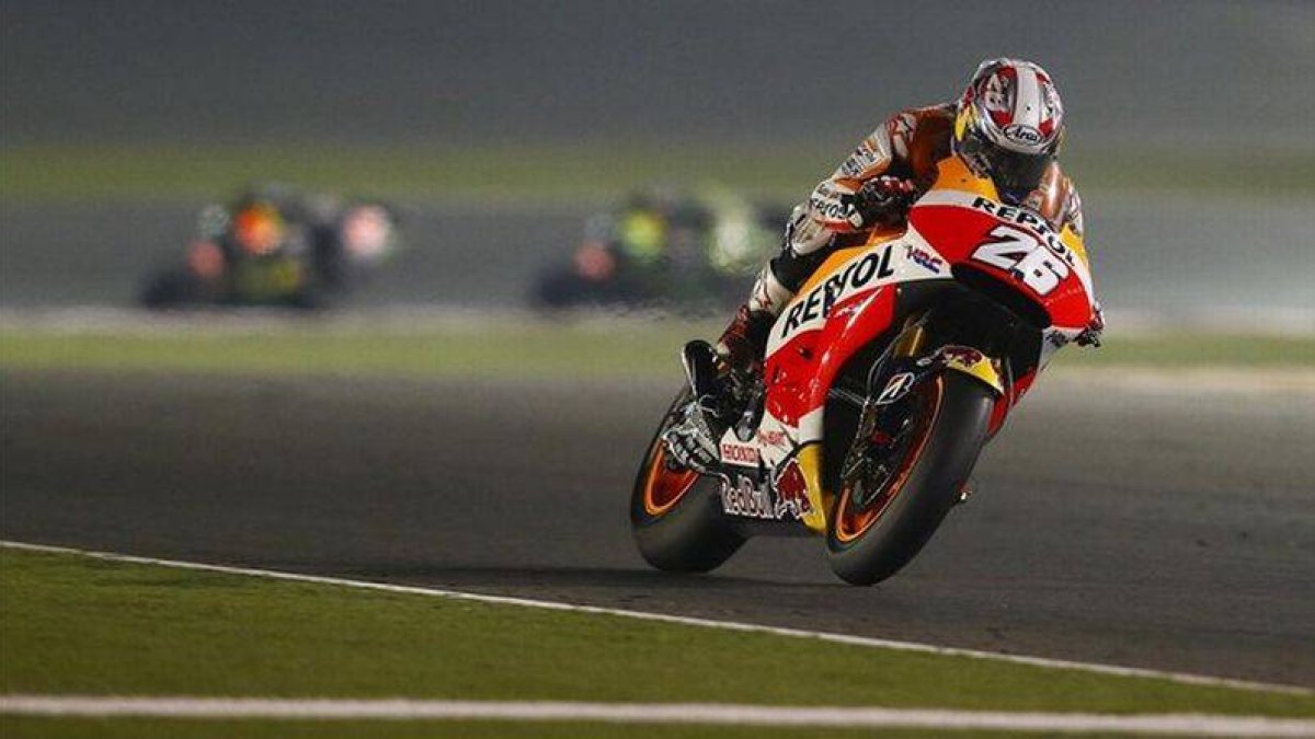 Dani Pedrosa durante el Gran Premio de Catar.-Foto: JAIME OLIVARES