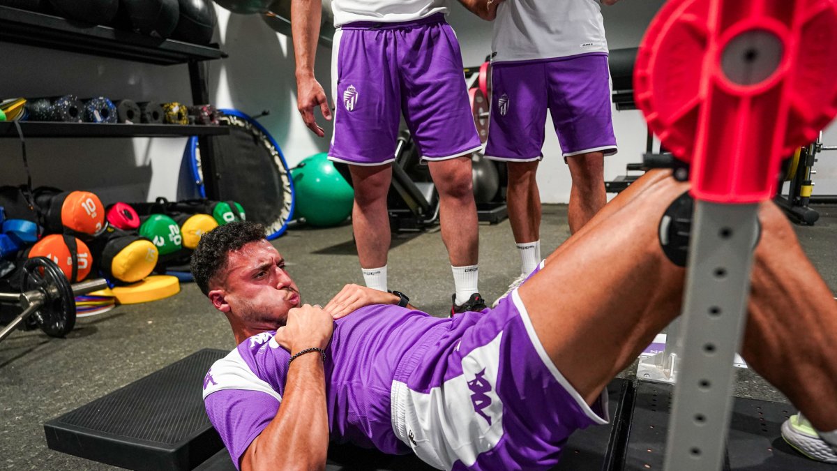 Amallah se ejercita en el gimnasio de Zorrilla. RV