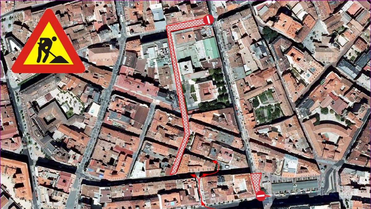 Mapa de las calles cortadas. - POLICÍA VALLADOLID
