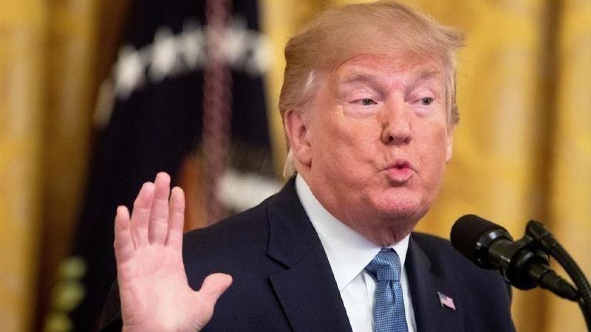 El presidente Donald Trump.-EL PERIÓDICO