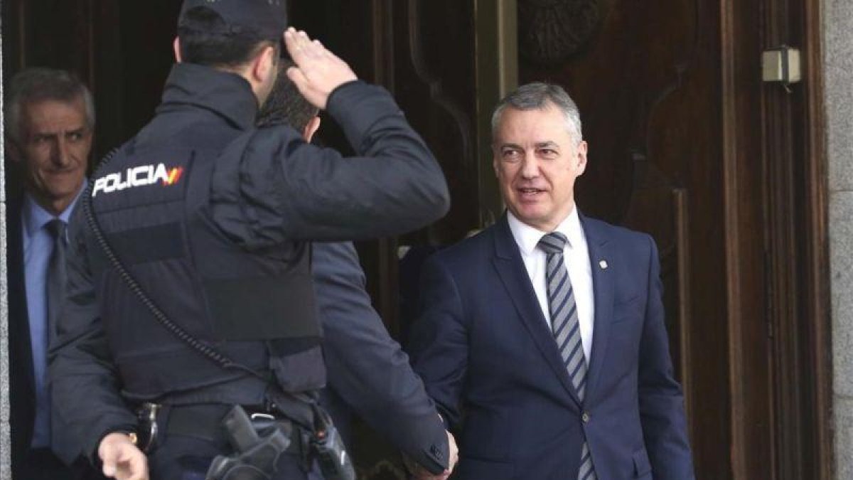 Iñigo Urkullu, tras declarar en el Tribunal Supremo.-DAVID CASTRO