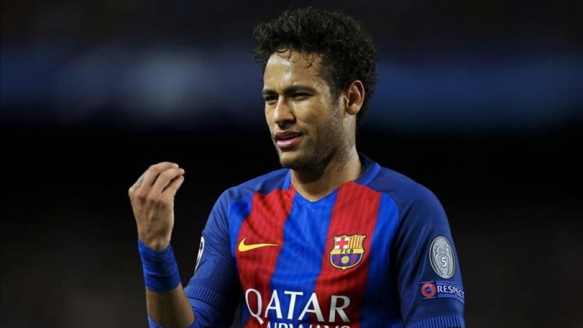 Neymar, durante el partido contra la Juventus en el Camp Nou.-ALEJANDRO GARCÍA