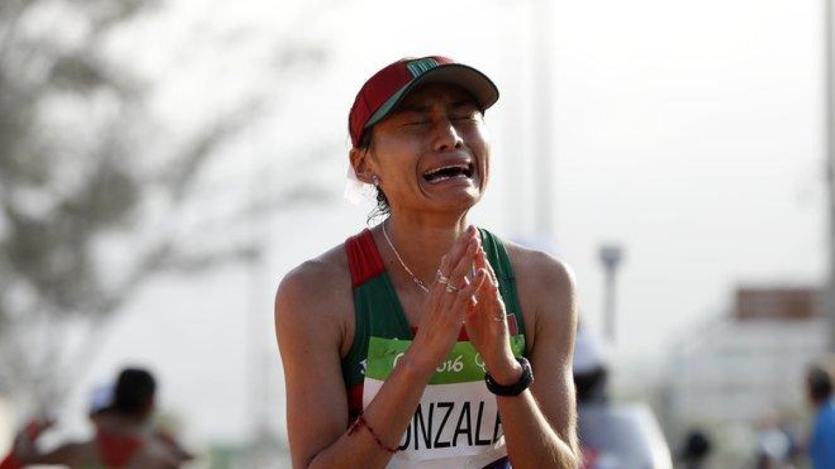 María Guadalupe González cuando era feliz en Río.-AP