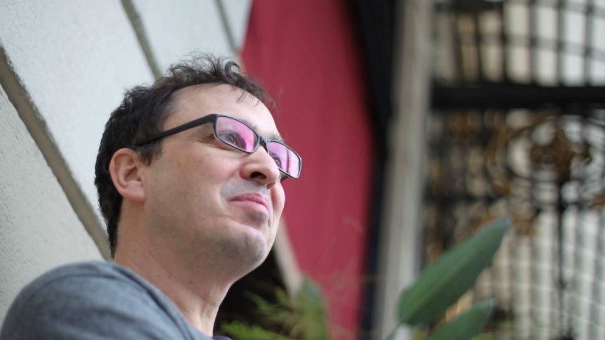 El escritor zamorano José C. Vales, ayer, en Barcelona-EFE