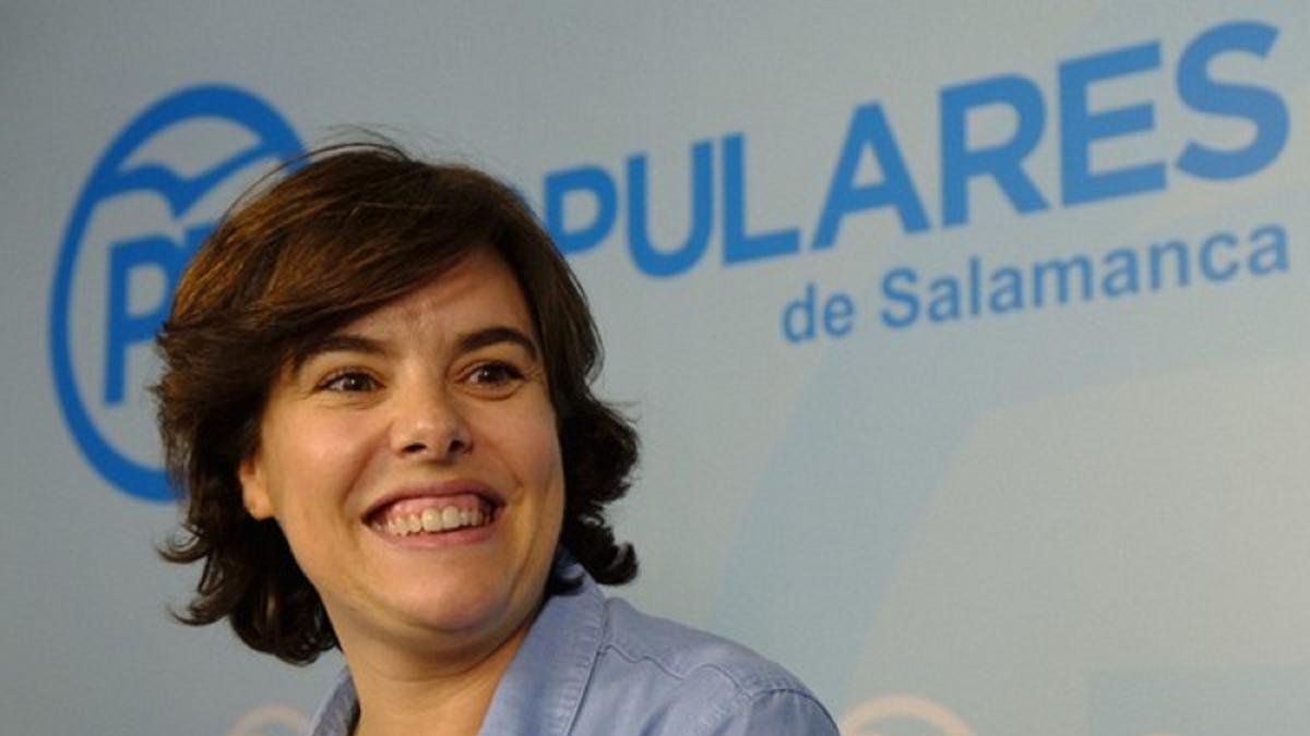 La candidata a la Presidencia nacional del Partido Popular, Soraya Sáenz de Santamaría-David Arranz / ICAL