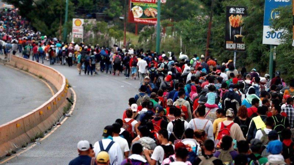 Caravana de migrantes rumbo a los Estados Unidos-EFE