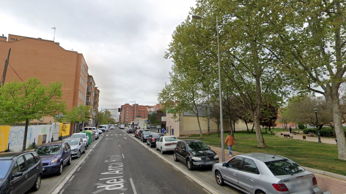 Calle del Arca Real en Las Delicias, donde tuvo lugar el suceso. GSV