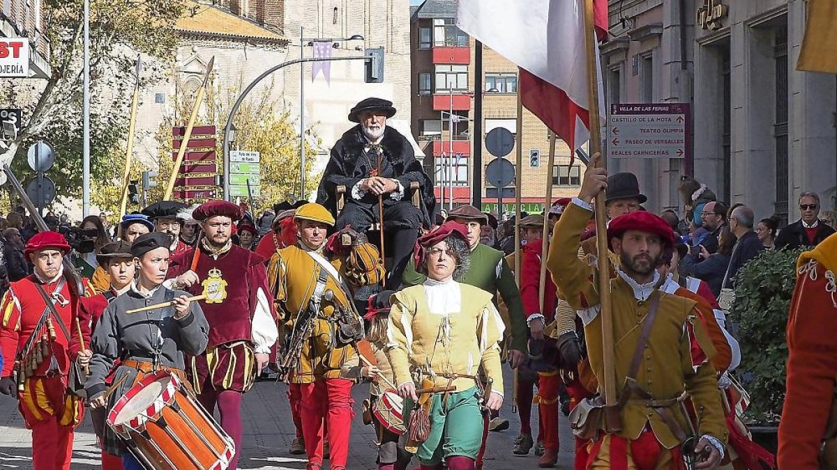 Representación de la entrada triunfal de Carlos V en Medina del Campo.-MIGUEL ÁNGEL SANTOS