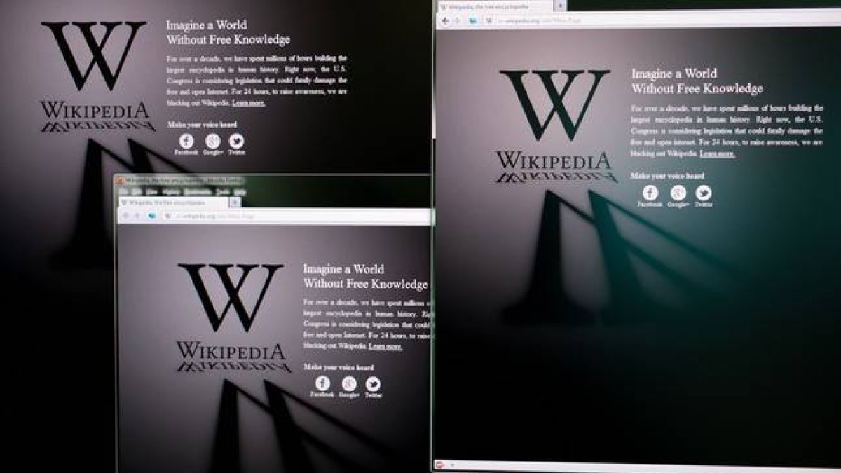 Imagen de archivo de la página web de Wikipedia.-Foto: AFP / PHILIPPE LOPEZ