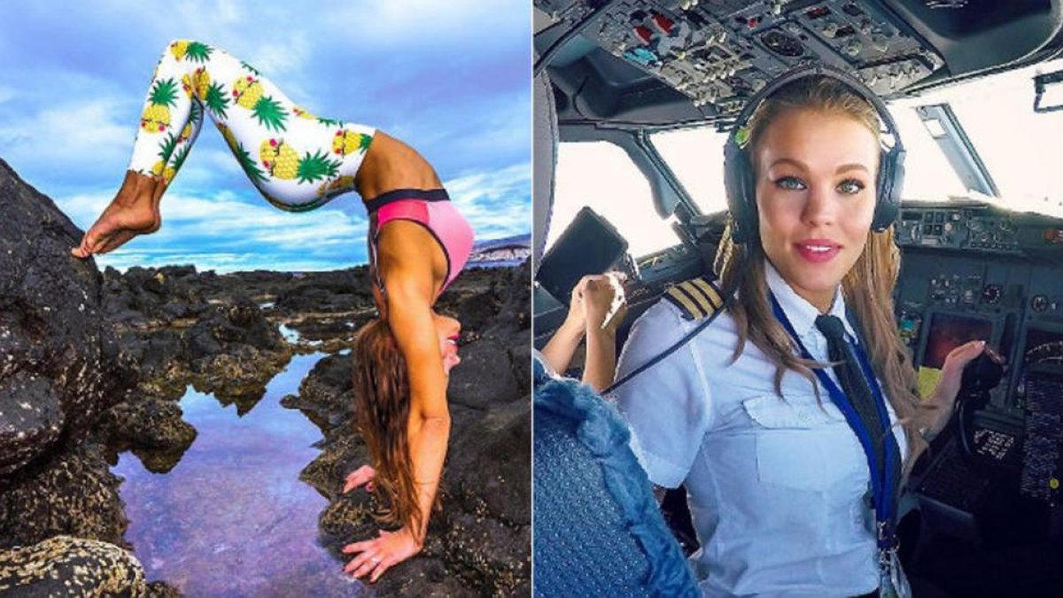 Malin Rydquist acumula seguidores en las redes sociales por sus posturas perfectas de yogas en lugares idílicos.-INSTAGRAM / @FLYMEYOGA