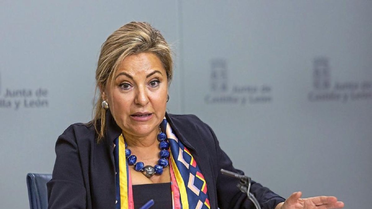 La vicepresidenta de la Junta, Rosa Valdeón, explicó ayer los acuerdos alcanzados en el Consejo de Gobierno-Ical
